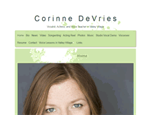 Tablet Screenshot of corinnedevries.org